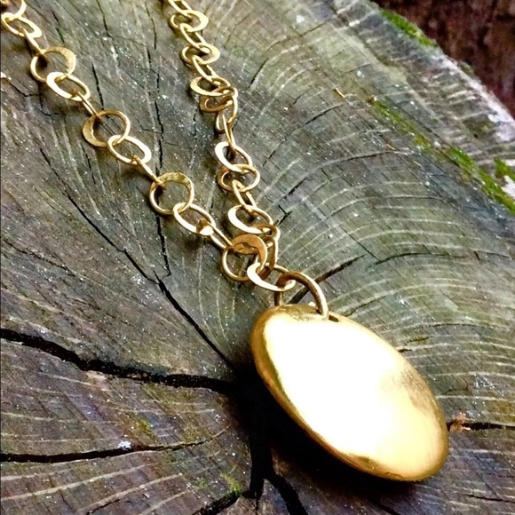 VINTAGE RUNWAY CHUNKY MEDALLION Gold Vermeil Sterling Round Pendant Neck… - Picture 3 of 9